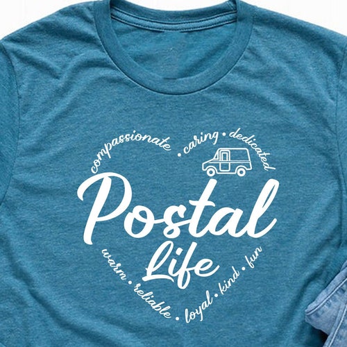Postal Worker Shirt Postal Carrier Worker Shirts Mail Women Etsy