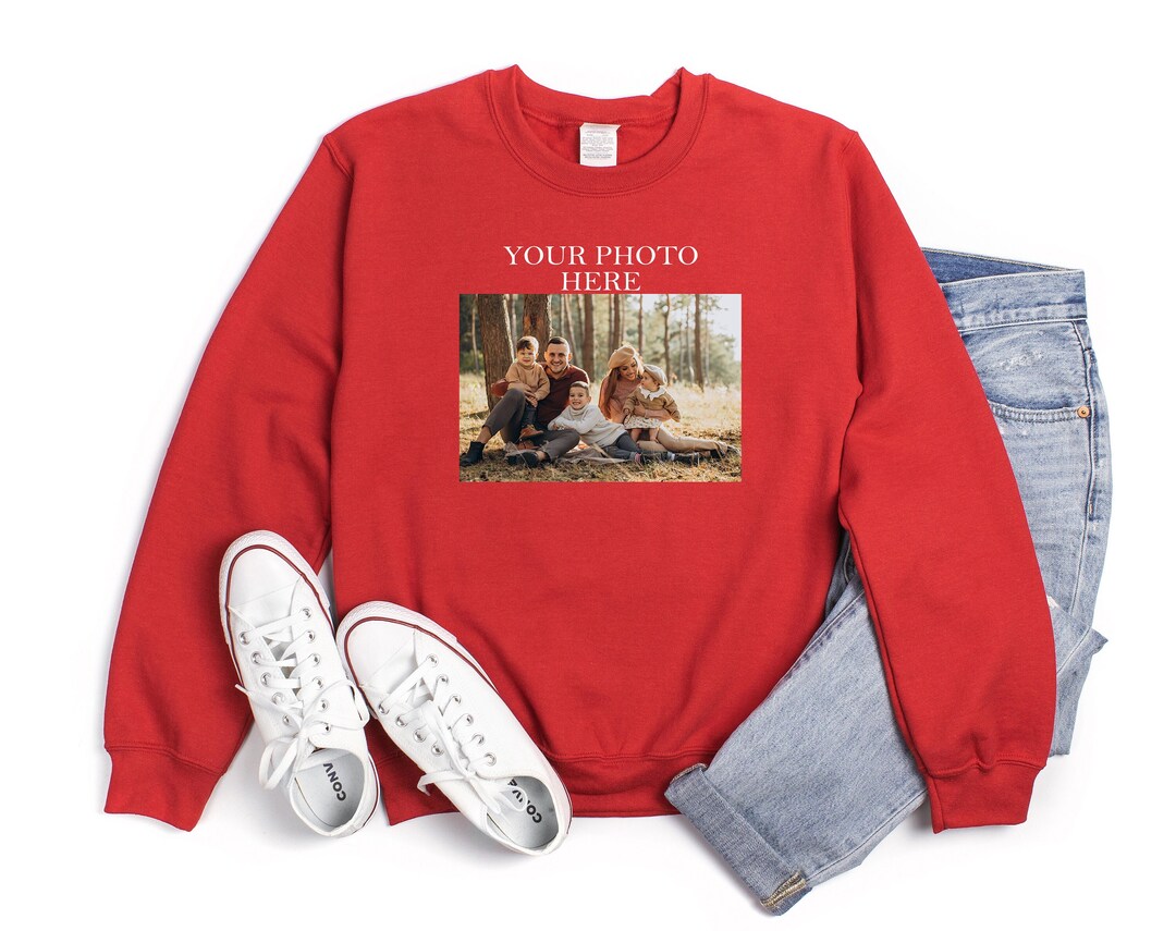 Picture Sweatshirt Custom Photo Sweatshirt Photo Sweatshirt - Etsy