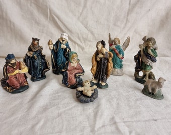 Vintage Ceramic Nativity Scene