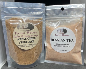 Russian Tea, Apple Cider Spice Mix, mulling spice mix. Teas. Hot or Cold Tea