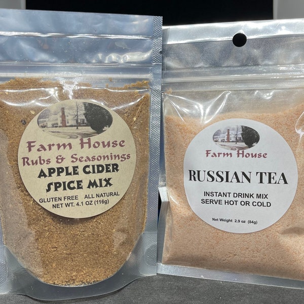 Russian Tea, Apple Cider Spice Mix, mulling spice mix. Teas. Hot or Cold Tea