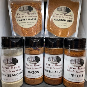 Farm House Seasonings, Rubs & Seasonings, Spice Blends, Spices, Tacos, Salt, Meats, Seafood.  Cracker Seasoning. Pickling Spice. Alum Powder