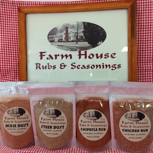 Farm House Rubs, Rubs & Seasonings, Pork, Beef, Chicken, All-Purpose meat rubs
