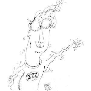 WHOOSH!  signed print by artist Tobias Inigo