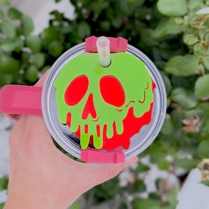 Poison Apple Tumbler Topper, 40oz Halloween Tumbler Topper, Stanley Topper, Villains, 40oz Tumbler, 40oz Stanley, Tumbler Accessories
