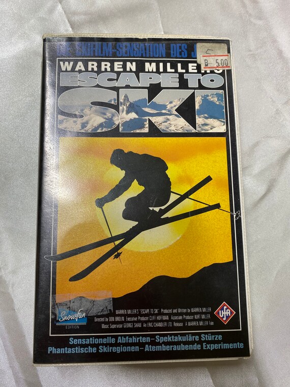 Warren Millers Escape to Ski VHS Movies Cassette Tape Drama Etsy