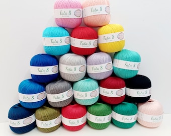 Pelote de laine 100 gr. Fil écossais Made in Italy "Threads and Patterns" très haute qualité différentes épaisseurs 45 couleurs