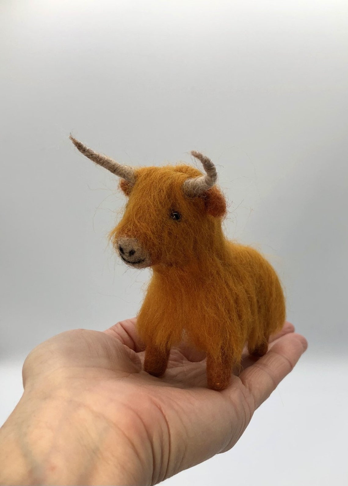 Needle Felted Highland Cow muckle Coo PDF Downloadable Instructions Etsy