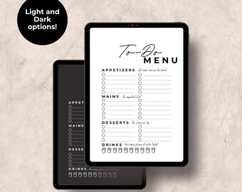 Productivity tools - To Do Lists are Menus! Change the way you do to-do