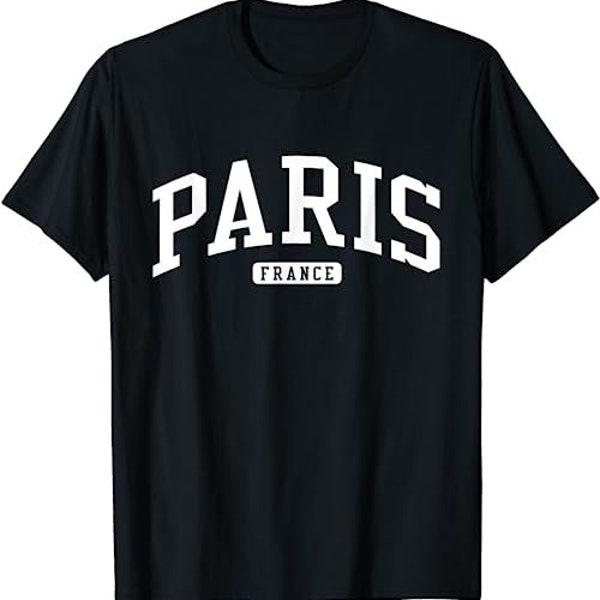 Paris Frankreich College Universität Stil T-Shirt, Sweatshirt, Hoodie - 12747