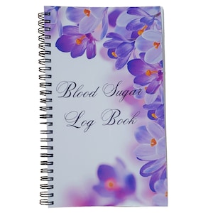 Blood Sugar Log Book for Women 5" x 8.5" Wire Bound - 52 Weeks | Diabetes Management Journal for Precise Monitoring