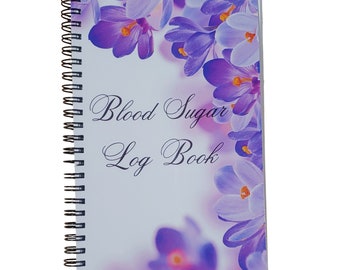 Floral Blood Sugar Log Book – 52 Week Diabetes Journal for Women