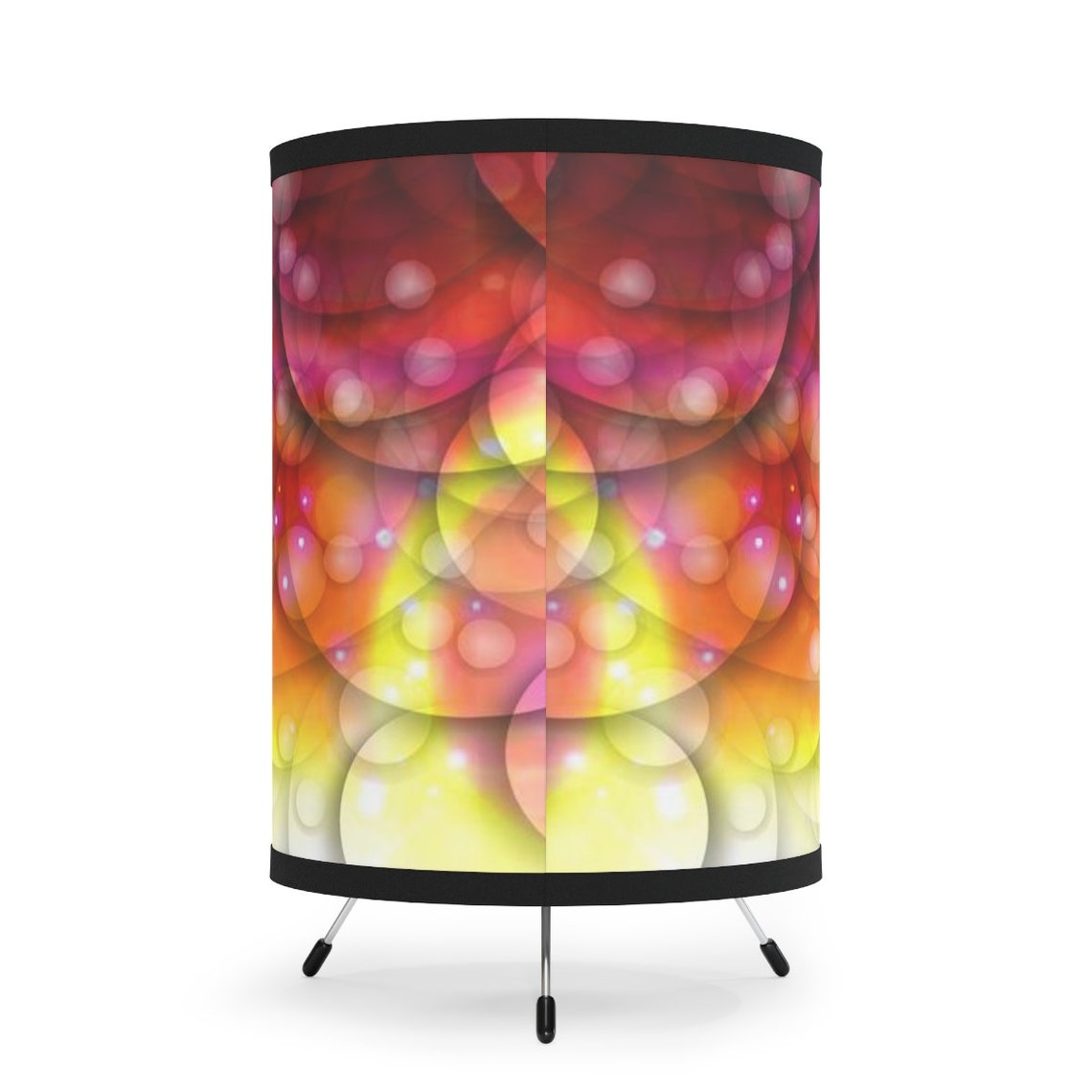 Tripod Lamp With Highres Printed Shade USCA Plug Urban Chic Etsy