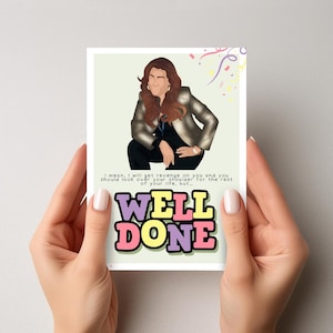 A Schemmenti &#39;Well Done&#39; Printable Card | Abbott Elementary Cards | Teacher Appreciation Cards | Abbott Elementary Fanart | Melissa Fanart