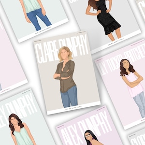 Modern Family Character Prints | Women of Modern Family Digital Prints | 5&quot;x7&quot; Art Print | Character Posters | Collectible Downloads