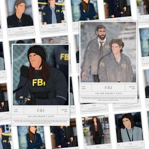 FBI Episode Posters | FBI Series Poster Pack | Character Poster | TV Poster | Download | Wall Decor | Faceless Art | Episode Posters
