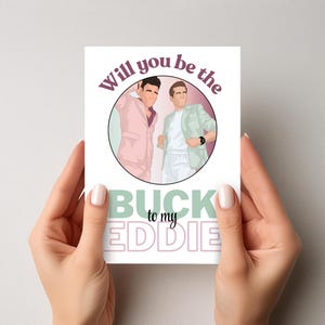Cartão imprimível "Você quer ser o Buck para o meu Eddie" | Cartões 9-1-1 | Cartão Bromance | Fanart 9-1-1 | Buck e Eddie | Fanart Buddie