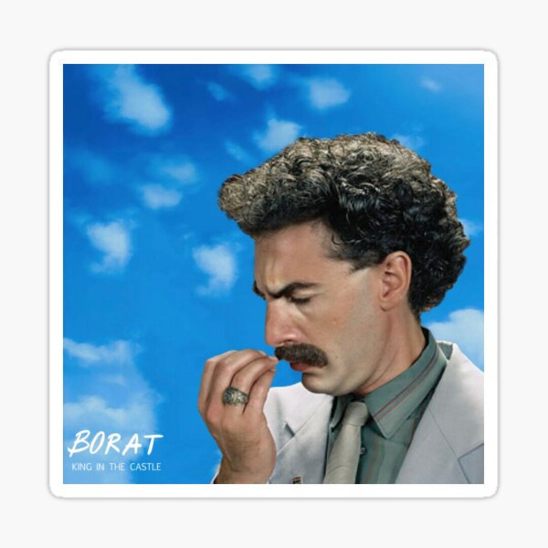 Borat Album Vinyl Sticker Car Funny Meme Laptop Drink Etsy Australia