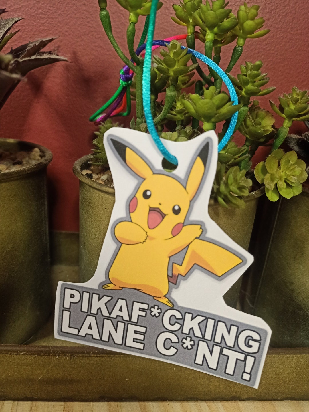 Pika Lane Pikachu Air Freshener Car Air Freshener Meme Etsy Australia