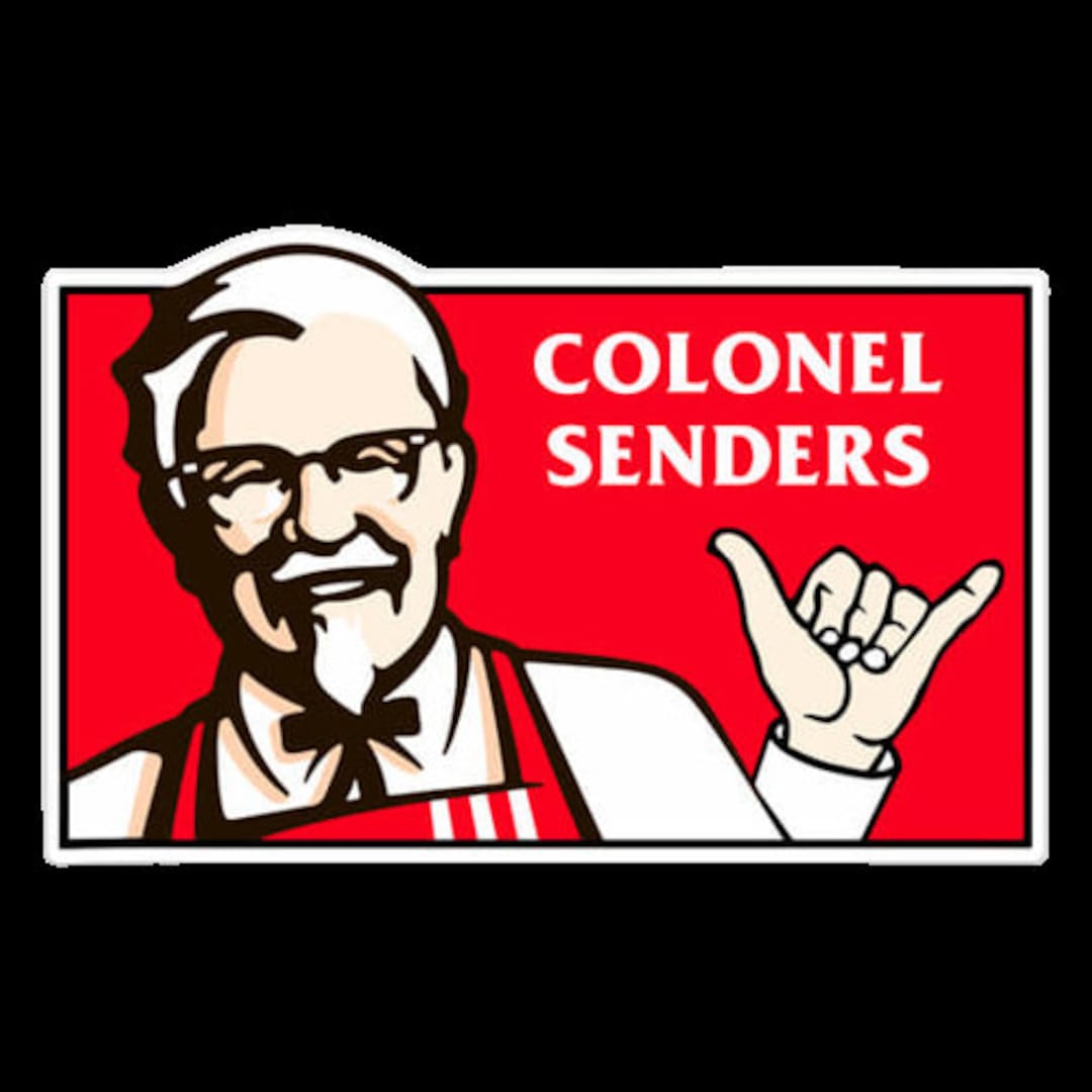 Colonel Senders KFC Sticker Holographic Laminated Vinyl Etsy