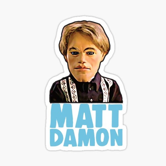 Matt Damon Sticker Funny Vinyl Sticker Vinyl Sticker Decal - Etsy Canada Matt Damon Sticker Funny Vinyl Sticker Vinyl Sticker Decal - Etsy Canada