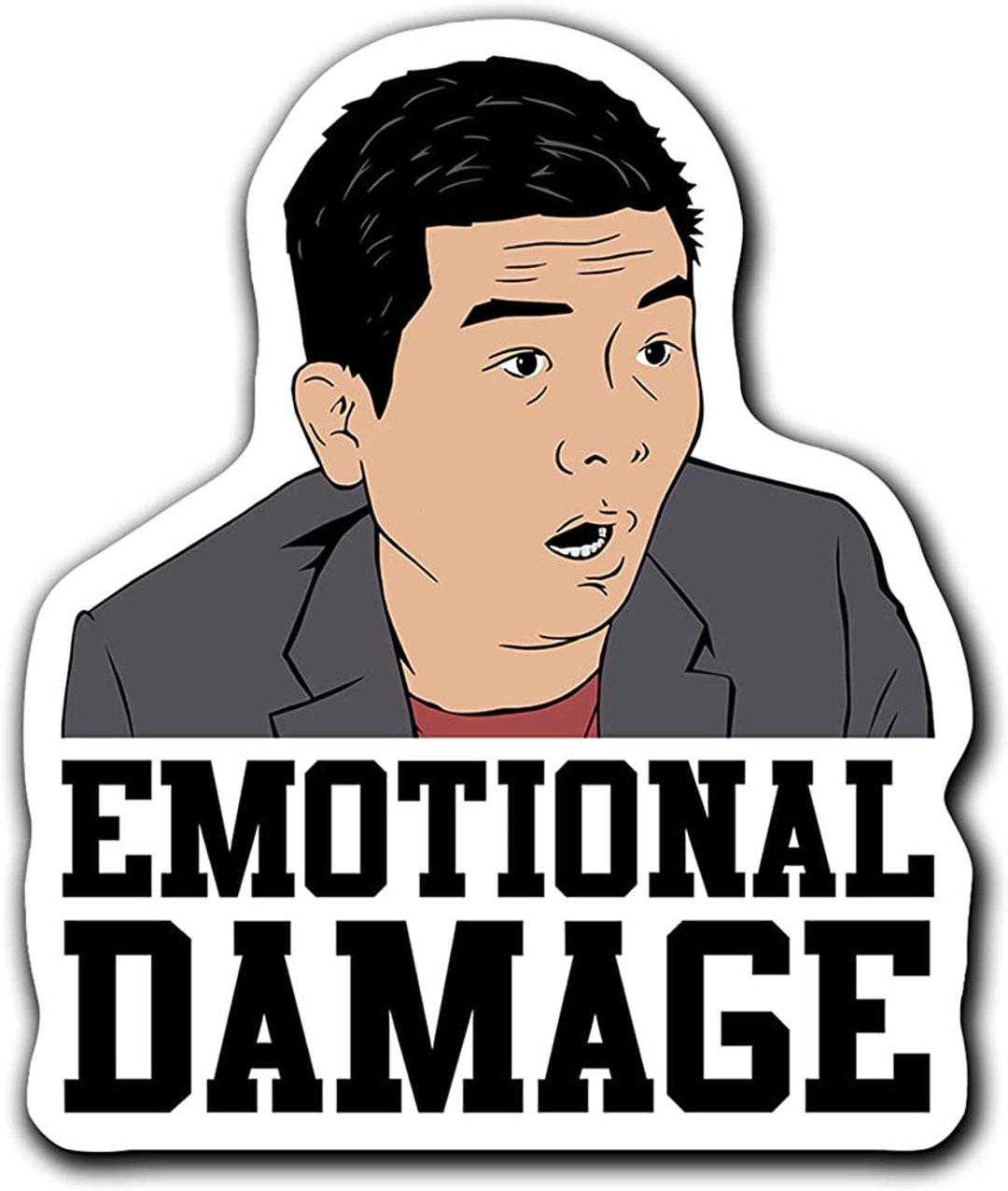 Emotional Damage Sticker Laptop Decal Meme Stickers Funny Etsy