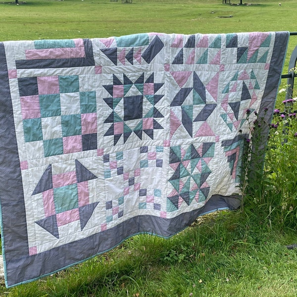 Handmade double bed quilt