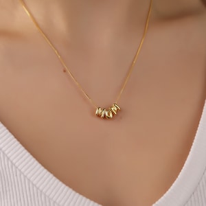 Collana con lettera 3D personalizzata, fascino iniziale bolla 3D personalizzata, collana con lettera 3D, collana con nome bolla, gioielli personalizzati, regalo per lei immagine 3