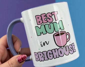 Personalised Mum Mug: Custom Town Name, Mother's Day Gift
