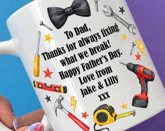 Personalised Gift for Dad - Father's Day Mug - Dad Coffee Mug
