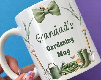 Personalised Gardening Mug - Allotment Mug - Gardener Gift  - Garden Themed Coffee Cup