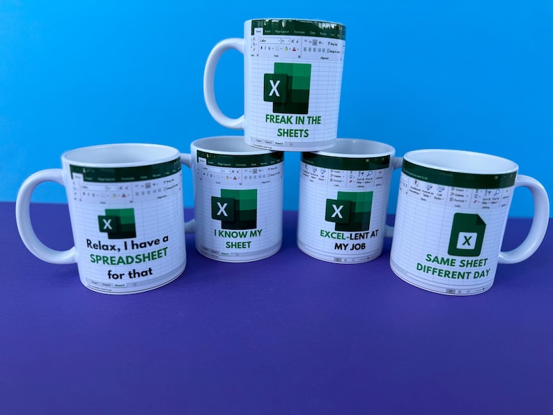 Freak in the Sheets Mug – Funny Excel Mug - Office Humour Gift - Spreadsheet Lover Gift - Accountant Coffee Cup - Data Analyst Nerdy Mug Bild 4