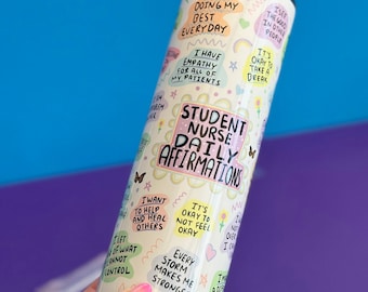 Student Nurse Affirmation Tumbler – Motivational NHS Gift
