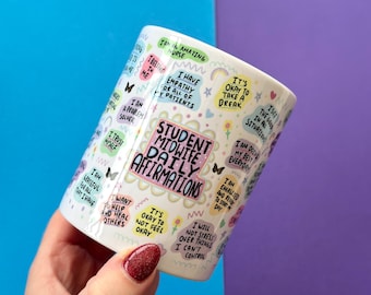 Student Midwife Affirmation Mug - NHS Secret Santa - Motivational Mug - Positivity Mug - Wellbeing - Student Midwife Gift - NHS Gift