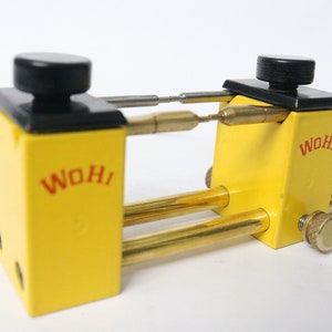 DOP Transfer Jig for Lapidary Faceting Machines | Horizontal & Vertical Use | Fits 4mm, 6mm, 6.35mm DOP Sticks | Gemstone Cutting Tool