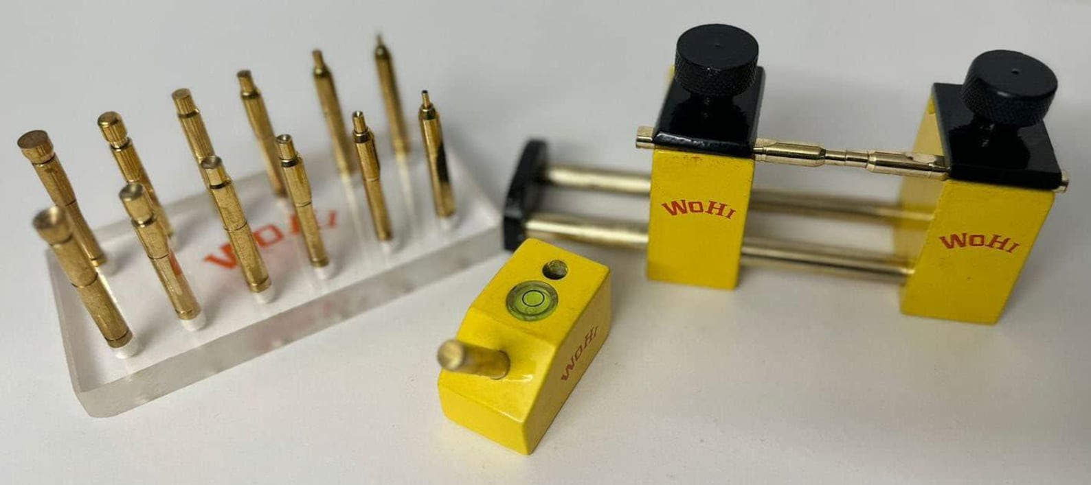 12 Brass DOP Sticks Set (2 to 7mm) + Transfer Jig (JTSS) + Angle DOP ...