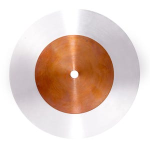 Copper & SS304 Lap Plate 8" | Gemstone Polishing Disc | Lapidary Tool for Faceting | 12.5mm Hole