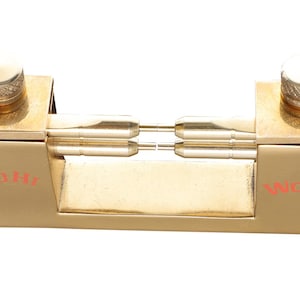Brass DOP Transfer Jig | Gemstone Faceting Tool for 6mm & 6.35mm DOP Sticks | Precision Table Alignment | Lapidary Cutting Fixture