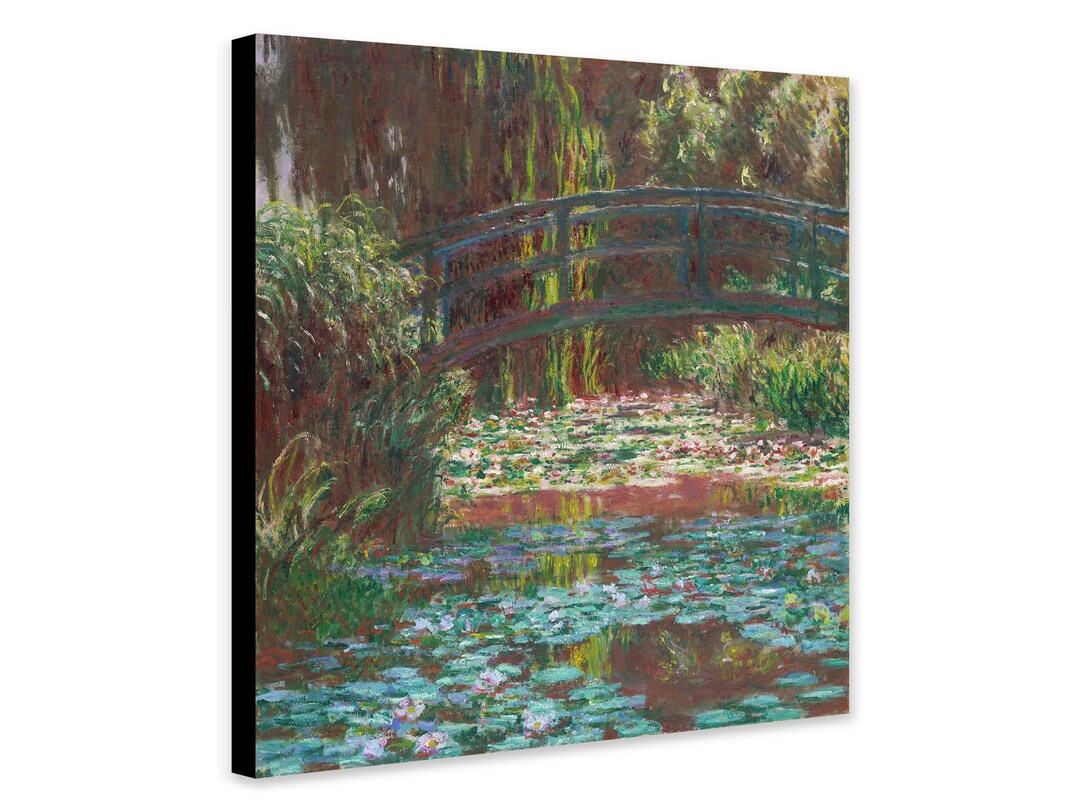 Monet Water Lily Pond Print - Framed Canvas Art - Etsy