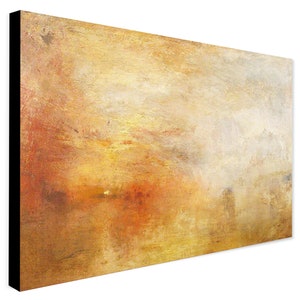 Tramonto su un lago di J.M.W. Turner - Tela incorniciata - Tela arrotolata - Stampa fotografica/poster