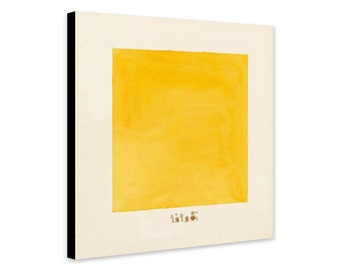 Hilma af Klint Parsifal Abstrakt konsttryck – Gul nr 69, inramad duk