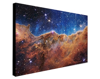 Cosmic Cliffs in the Carina Nebula from NASA’s James Webb Space Telescope - Wrapped Framed Canvas - Rolled Canvas - Photo/Poster Print