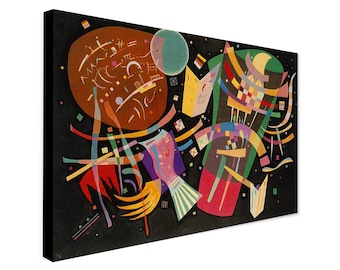 Composition X Abstract Wall Art by Wassily Kandinsky - Wrapped Framed Canvas - Rolled Canvas - Photo/Poster Print