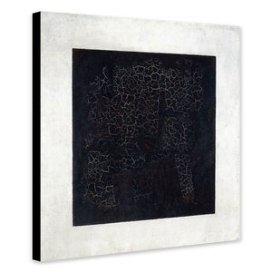 Black Square by Kazimir Malevich 1915 - Wrapped Framed Canvas - Rolled Canvas - Photo/Poster Print