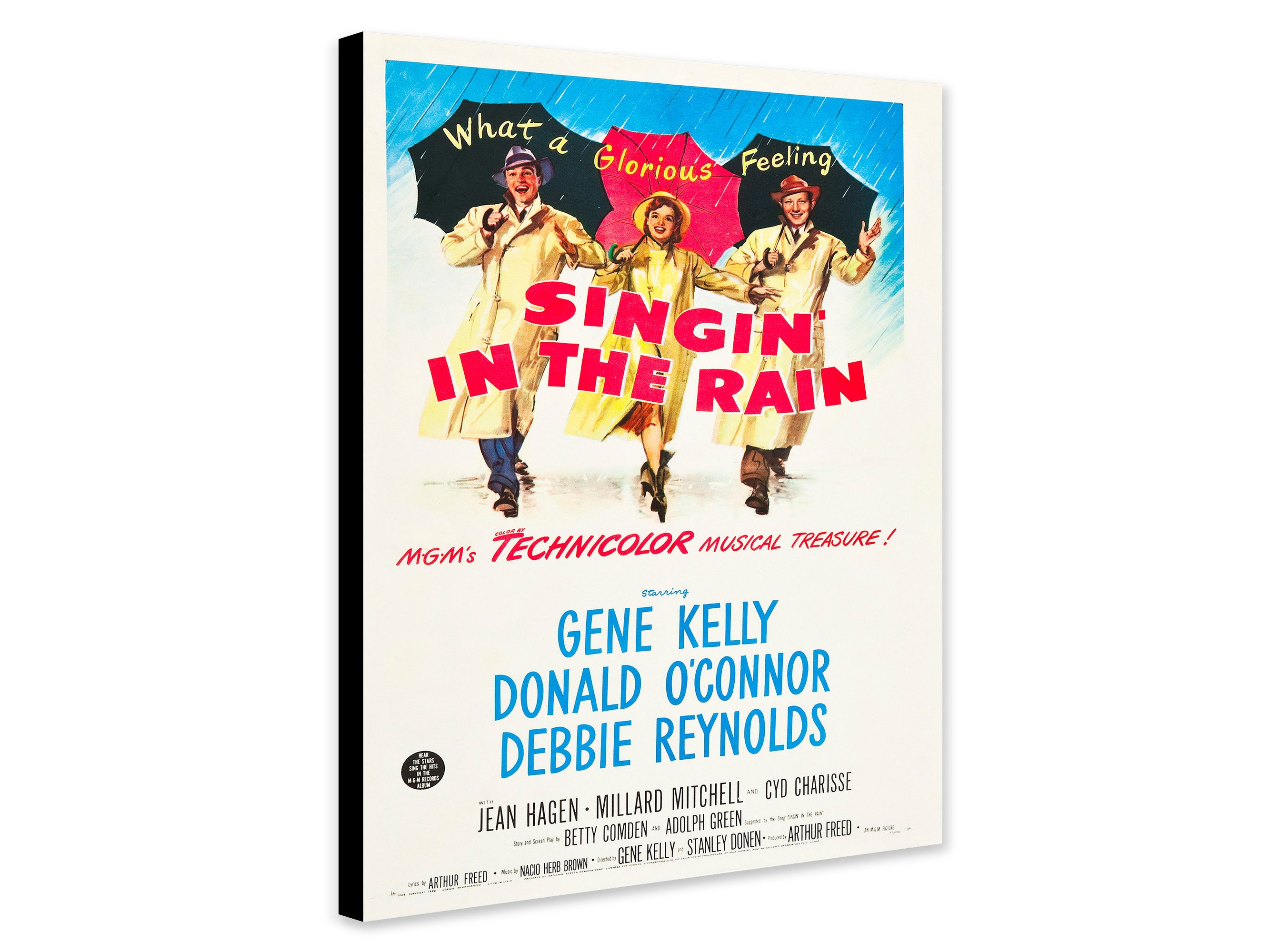 Singin' In The Rain - Vintage Movie Art 1952 - Wrapped Framed Canvas - Rolled Canvas - Photo/Poster Print