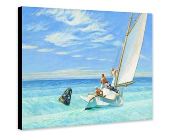 Edward hopper Ground Swell (1939) - Wrapped Framed Canvas - Rolled Canvas - Photo/Poster Print