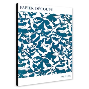 Bird Pattern - Papier Découpé - Paris (1890) - Wrapped Frame Canvas - Rolled Canvas - Photo/Poster Print