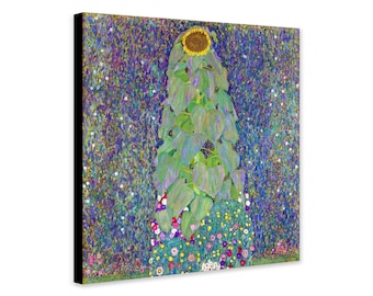 Sunflower by Gustav Klimt (1907) - Abstract Art - Wrapped Framed Canvas - Rolled Canvas - Photo/Poster Print