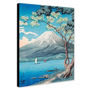 Mount Fuji from Lake Yamanaka by Hiroaki Takahashi - Wall Art - Wrapped Framed Canvas - Rolled Canvas - Photo/Poster Print