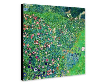 Italian Horticultural Landscape by Gustav Klimt (1913) - Abstract Art - Wrapped Framed Canvas - Rolled Canvas - Photo/Poster Print